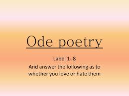 Your poem must have a title. Practice Writing Ode Poetry Teaching Resources