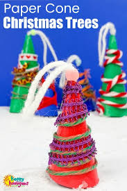 Maybe you would like to learn more about one of these? Paper Cone Tree Ornaments For Kids Happy Hooligans