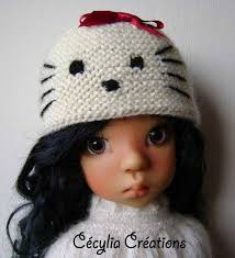 Bonnet Hello Kitty : modèle gratuit pour Kaye Wiggs MSD (46 cm)