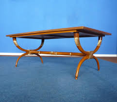Bonzy home industrial coffee table with storage shelf for living room, vintage wood look accent furniture with metal frame cocktail table, easy assembly. Mid Century Cherry Wood Coffee Table 1950s 73477