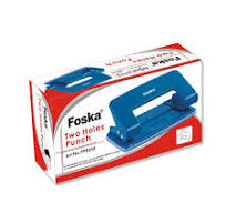 Foska Professional Metal Small Easy to Carry Two Holes 3 Colors Earing Card  Craft Lever Paper Punch for Daily Use