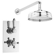 Check spelling or type a new query. Hudson Reed Traditional Twin Concealed Thermostatic Shower Valve W 8 Fixed Head At Victorian Plumbing Uk