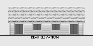 Because there is no upper floor, houses built from 1 story plans often feature rooms with vaulted ceilings and/or clerestory windows. Narrow One Story Duplex House Plans D 611