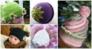 These little hats not only look good, they're also quick and easy to make even if you're new to knitting. Baby Kids Beanie Hat Free Knitting Patterns