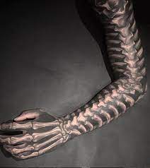 Sick Arm Skeleton Arm Tattoo By Our Friend Gara Tattooer Grey Tattoo Hand Tattoos Black And Grey Tattoos