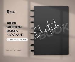 Sketchbook Mockup Free Psd Template Sketch Book Mockup Free Psd Free Mockup