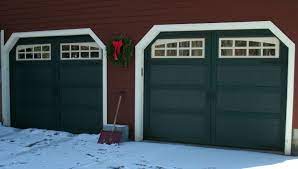 Maybe you would like to learn more about one of these? Hunter Green Courtyard Garage Doors With White Somerton Trim Design And Hardware Residential Doors Garage Door Color House Styles