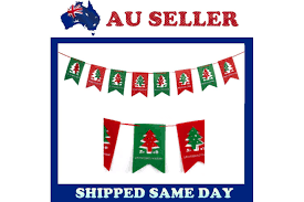 Bunting decoration idea for beginners and beyond. Christmas Diy Tree Hanging Flags Banner Ornament Xmas Gift Home Yard Party Decor Party Decorations Home Garden