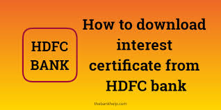 Hdfc mobile app for android, new here. How To Download Interest Certificate From Hdfc Bank Mobile App