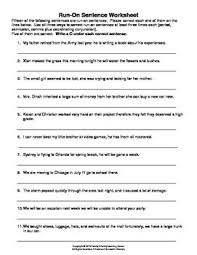 Designed for third and fourth graders, this worksheet supports. Run On Sentences Worksheet Run On Sentences Sentences Worksheets
