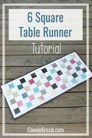 6 Square Table Runner Tutorial Table Runner Tutorial Patchwork Table Runner Easy Quilt Tutorials