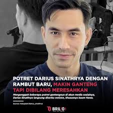 Darius Sinathrya mengunggah beberapa fotonya usai potong rambut. Darius  terlihat dengan model rambut barunya. Paras Darius Sinathrya pun terlihat  lebih fresh dan tampak lebih muda. Donna Agnesia pun menyambut hangat model  rambut