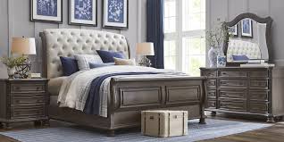 At rooms to go, you can find bed sets in an array of sizes, including: Armitage Dark Brown 5 Pc King Upholstered Bedroom Rooms To Go