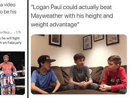 Logan paul fight on sunday. Logan Paul Vs Floyd Mayweather Jr Inspires Hot Takes Spicy Memes News Break