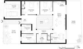 Plan de maison 4 chambres maison lelievre concoit et construit des maisons avec quatre chambres un grand sejour et une cuisine. Plan Maison Plain Pied 4 Chambres Ooreka