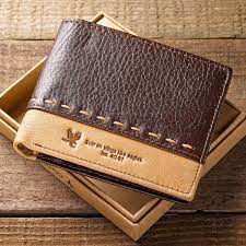on wings like eagles genuine leather men s wallet scripture verse isaiah 40 31 carteira de couro artesanal acessorios de couro chave de couro