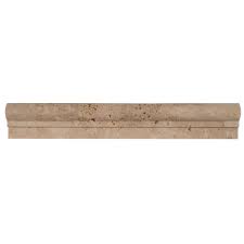 Thick slat backs ensure supportive sitting. Tuscany Classic Chair Rail 2x12 Honed Tilesbay Com