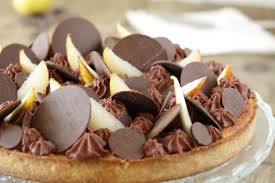 Tarte Poire Chocolat Recette Par Empreinte Sucree Tarte Aux Poires Poire Au Chocolat Tarte Chocolat Poire