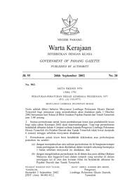 · borang ini hendaklah dikemukakan ke cawangan di mana fail cukai pendapatan pembayar cukai diuruskan. Akta Eksais 1976 26 September 2002 Pages 1 50 Flip Pdf Download Fliphtml5
