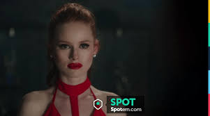 But cheryl tells them to drop all that depressing stuff: The Dress Prom Red Of Cheryl Blossom Madelaine Petsch In Riverdale S01e11 Spotern