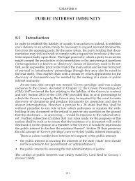 Providing public access to certain information. Chapter 8 Public Interest Immunity Discovery Law Sovereign Immunity