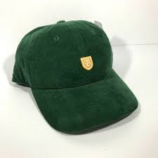 32 Brixton Corduroy Dad Hat Pine Green Yellow Shield Relaxed Fit Golf Men Women Ebay Dad Hats Mens Golf Green Corduroy