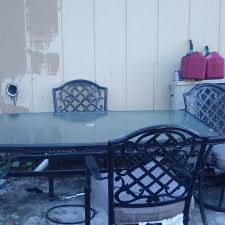 White furniture and backgrounds can be a great base for the blue palette in any room. Best Martha Stewart Living Augusta 7 Piece Patio Dining Set For Sale In Palm Bay Florida For 2021