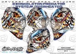 Pekka rinne's goalie helmet for the 2018 season while rinne wears ccm gear, he wears a bauer 961 goalie mask. Pekka Rinne S New Daveart Mask Admirals Roundtable