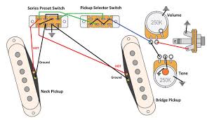 Standard strat wiring diagram source: Mustang Series Parallel Phase Switching Offsetguitars Com
