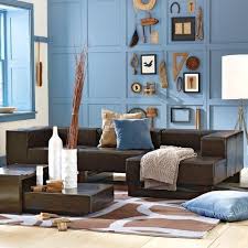 Brown Sectional Sofa Plus Blue Living Room Inspiration Home Decor Muse Living Room Decor Brown Couch Brown Living Room Decor Blue Accents Living Room