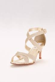 Find the perfect shoes for your special occasion with dsw's broad selection of name brands, styles, and designers. Gold Shoes Sparkly Gold Heels Sandals Flats David S Bridal