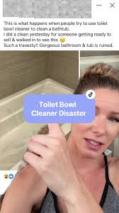 Toilet Bowl Cleaner Stained Counter