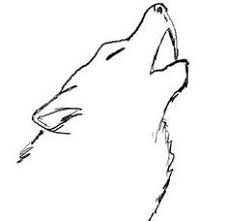Awesome Simple Wolf Tattoo Design And Idea For Men And Women Wolf Drawing Wolf Sketch Wolf Drawing Easy