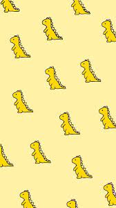Dino Background Yellow In 2021 Dinosaur Wallpaper Cute Tumblr Wallpaper Wallpaper Iphone Cute