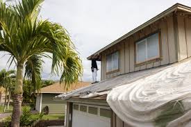 Taking 97 Painting Maui to new heights! 🏠✨ We believe a perfect finish  starts with an eye for the smallest details. From the peak of the roof to  the base of the