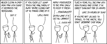 Cast Iron Pan It Cast Daily Iron Intelligent Humor