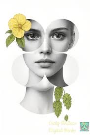 Flower fairy portal made with broken china