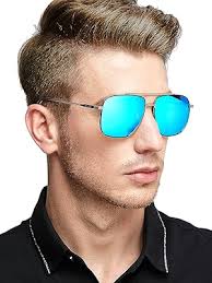 SIPLION Men's Rectangular Polarized Metal Sunglasses UV Protection  6055-BLACK : Amazon.co.uk: Fashion