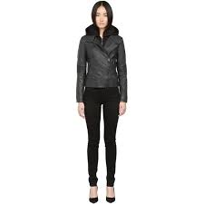 Mackage Dalena F5 Charcoal Washed Leather Moto Jacket 710 Liked On Polyvore Featuring Outerwe Asymmetrical Leather Jacket Asymmetric Jacket Leather Jacket