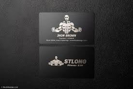 If you're a personal fitness trainer, more sedentary folks should know about your services. Bold Fitness Quick Black Metal Business Card Template Stlong