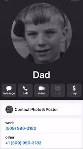 What I would give to hear “hallloooooooo youngest son!” again. , Forever in  my contacts, forever in my heart.