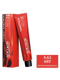 Dark red hair colors you'll love | matrix. Buy Matrix Socolor 4 62 4rv Red Violet Medium Brown Online In India Pixies