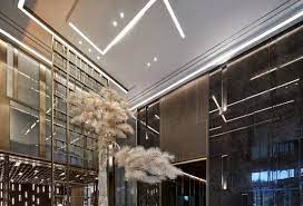 时上建筑设计 一条白裙延伸的办公空间 室内设计 拓者设计吧 ceiling lights light decor