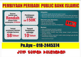Kadar dari serendah 3.99%, payout setinggi 98% tak perlu cop sain majikan. Pinjaman Peribadi Public Bank Islamic Home Facebook