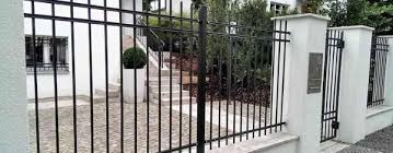 Metallzaun Schlicht Schmiedeeisen Zaun Metallzaun Gartenzaun Metall