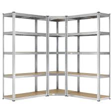 Juskys 3er Metall Regalsystem Basic 1 Eckregal 2 Lagerregale 15 Boden Aus Mdf Holz 2625 Kg Schwerlastregal Lagerregal K In 2020 Lagerregale Regalsystem Regal
