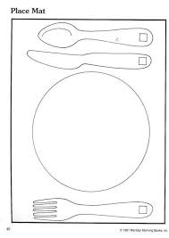 Place Mat Preschool Worksheets Preschool Activities Preschool Learning