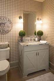Adorable Farmhouse Style Powder Room Be Sure To Visit Our Board Farmhouse Chic For More Farmhouse Chic Bathroom Rustic Powder Room Powder Room Small