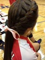 Love this for volleyball hair! Pin On Lovely Locks