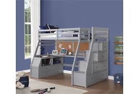 I hope that you already choose the best bunk beds with storage. Acme Furniture Jason Ii 37445 Contemporary Twin Loft Bed With Storage Ladder And Desk Corner Furniture Loft Beds